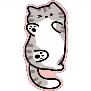 Cute Gray Kitten Cat Bath Mat, Rug, Carpet 40 x 60 cm